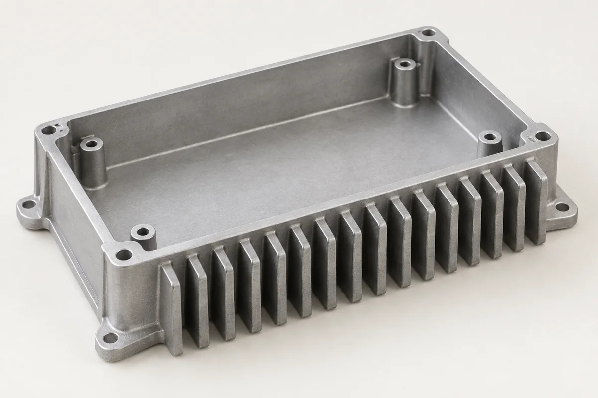 Aluminum Heatsink Housing concept illustration